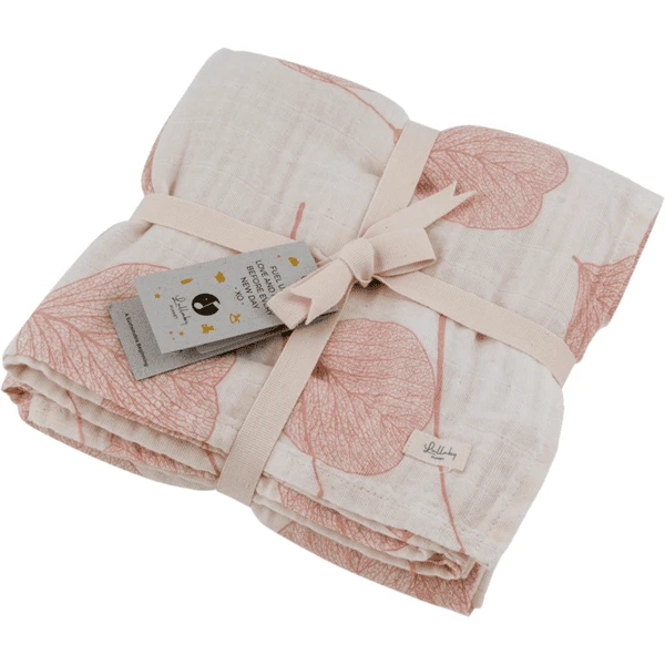 Lullaby Planet Mousseline Zwaddle 120x120xcm - Rozenkwarts 5 Lullaby Planet Mousseline Zwaddle 120x120xcm - Rozenkwarts - Afbeelding 5