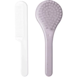 Luma ® Baby Care Kam & Penseel Spikkels Paars -Kleine Wondertjes luma baby care kam amp penseel spikkels paars a334855 3