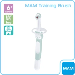MAM Babytandenborstel Trainingsborstel 5+ Maanden, 1 Stuk, Turkoois 9 MAM Babytandenborstel Trainingsborstel 5+ Maanden, 1 Stuk, Turkoois -Kleine Wondertjes mam babytandenborstel trainingsborstel 5 maanden 1 stuk turkoois a383313 4