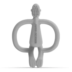 Matchstick Monkey Bijtring Aapje, Lichtgrijs -Kleine Wondertjes matchstick monkey bijtring aapje lichtgrijs a369699 2