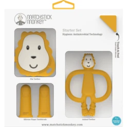 Matchstick Monkey Bijtring Starter Set Ludo Leeuw -Kleine Wondertjes matchstick monkey bijtring starter set ludo leeuw a369756 4