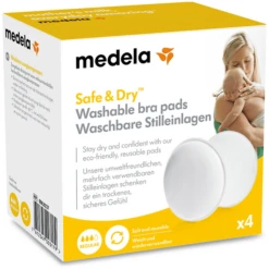 MEDELA Borstkompressen Wasbaar 4 Stuk -Kleine Wondertjes medela borstkompressen wasbaar 4 stuk a001129 3