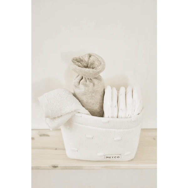 MEYCO Burfdoekjes Verpakking Van 6 Wit/roze/bruin 2 MEYCO Burfdoekjes Verpakking Van 6 Wit/roze/bruin - Afbeelding 2