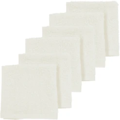 MEYCO Burp Cloths Set Van 6 Terry Off White