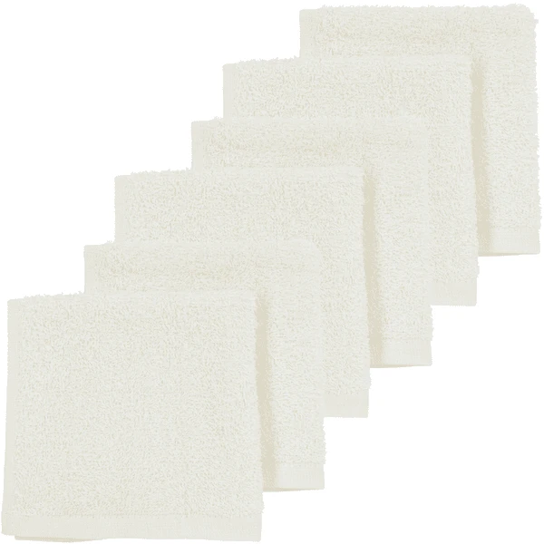MEYCO Burp Cloths Set Van 6 Terry Off White 1 MEYCO Burp Cloths Set Van 6 Terry Off White