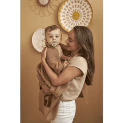 Meyco Mousseline Katoenen Doek 2 Pak Mini Panter Toffee -Kleine Wondertjes meyco mousseline katoenen doek 2 pak mini panter toffee a378690 2