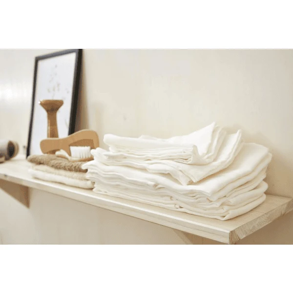 Meyco Mousseline Katoenen Doek 2 Pak Uni Uit White 2 Meyco Mousseline Katoenen Doek 2 Pak Uni Uit White - Afbeelding 2