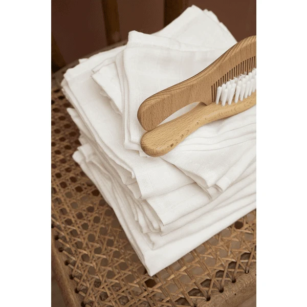 Meyco Mousseline Katoenen Doek 2 Pak Uni Uit White 4 Meyco Mousseline Katoenen Doek 2 Pak Uni Uit White - Afbeelding 4