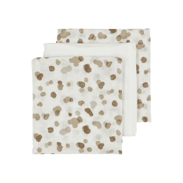 Meyco Muslin Gaasluiers 3 Pak Vlekken Neutraal 1 Meyco Muslin Gaasluiers 3 Pak Vlekken Neutraal