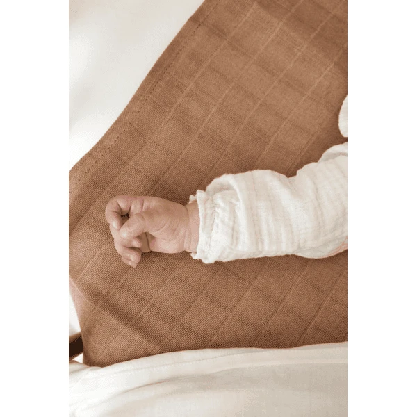 Meyco Muslin Gauze Luiers 3 Pack Mini Panter Toffee 3 Meyco Muslin Gauze Luiers 3 Pack Mini Panter Toffee - Afbeelding 3