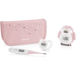 Miniland Thermometer-Set Roze/wit