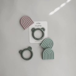 Mushie Bijtring Regenboog, Cambridge Blauw -Kleine Wondertjes mushie bijtring regenboog cambridge blauw a399273 4