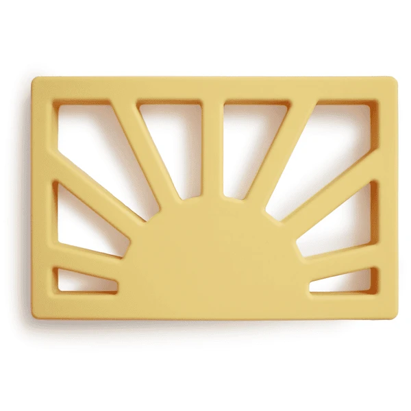 Mushie Bijtring Zon, Gedempt Yellow 1 Mushie Bijtring Zon, Gedempt Yellow