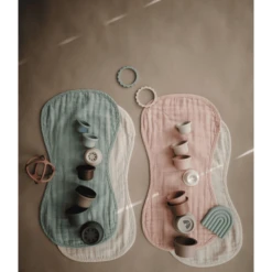 Mushie Burp Doekje Mousseline Roman Green /Mist 2-pack -Kleine Wondertjes mushie burp doekje mousseline roman green mist 2 pack a401192 3