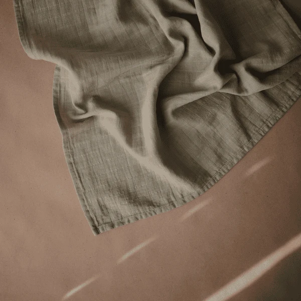 Mushie Musslin Doeken 3-Pack Sage 2 Mushie Musslin Doeken 3-Pack Sage - Afbeelding 2