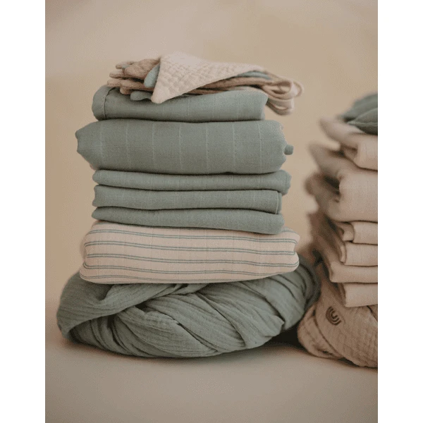 Mushie Musslin Doeken 3-Pack Sage 4 Mushie Musslin Doeken 3-Pack Sage - Afbeelding 4