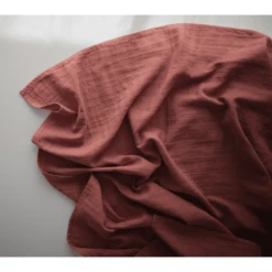 Mushie Omslagdoek Muslin Cedar 120 X120 Cm -Kleine Wondertjes mushie omslagdoek muslin cedar 120 x120 cm a401182 3