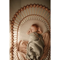 Mushie Wikkeldoek Mousseline Groen 120 X120 Cm -Kleine Wondertjes mushie wikkeldoek mousseline groen 120 x120 cm a401187 3