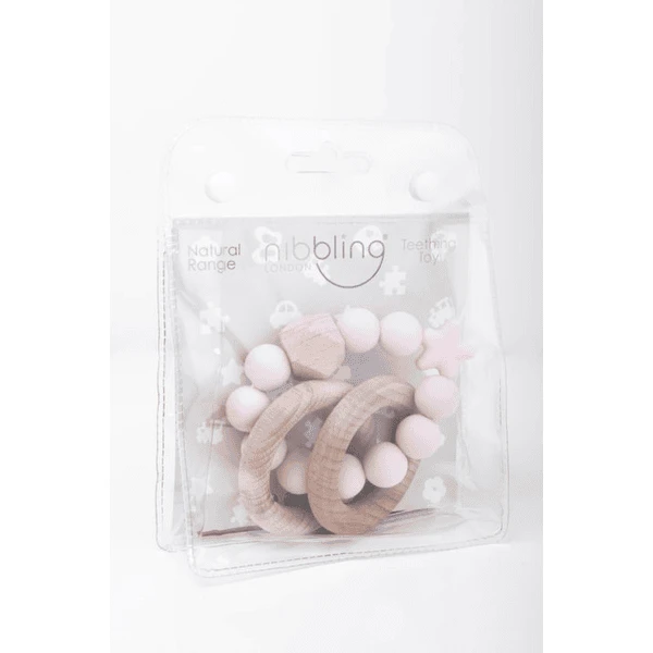 Nibbling Bijt- En Rammelring STELLAR Baby Roze 4 Nibbling Bijt- En Rammelring STELLAR Baby Roze - Afbeelding 4