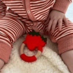 Nibbling Bijtring "Super Food" Aardbei -Kleine Wondertjes nibbling bijtring super food aardbei a335547 4