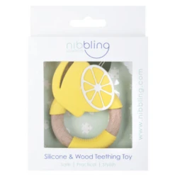 Nibbling Bijtring "Super Food" Citroen -Kleine Wondertjes nibbling bijtring super food citroen a335533 2