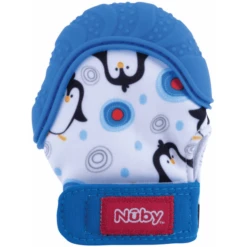 Nuby Nûby Bijthandje Happy Hands In Blauw