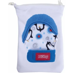 Nuby Nûby Bijthandje Happy Hands In Blauw -Kleine Wondertjes nuby bijthandje happy hands in blauw a310366 4