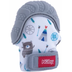 Nuby Nûby Bijthandje Happy Hands In Grijs