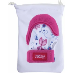 Nuby Nûby Bijthandje Happy Hands In Roze -Kleine Wondertjes nuby bijthandje happy hands in roze a310364 4
