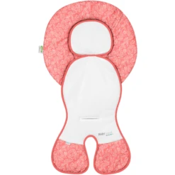 Odenwälder Autostoelhoes Babycool White Leaves Cranberry