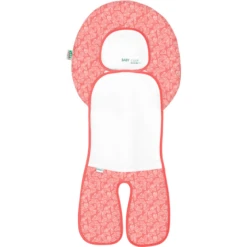 Odenwälder Autostoelhoes Babycool White Leaves Cranberry -Kleine Wondertjes odenwaelder autostoelhoes babycool white leaves cranberry a347168 3