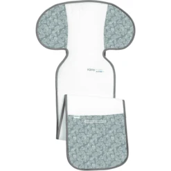 Odenwälder Autostoelhoes Groot Klimocool White Leaves Grijs -Kleine Wondertjes odenwaelder autostoelhoes groot klimocool white leaves grijs a347171 3