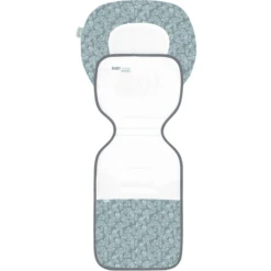 Odenwälder Kinderwagenmat Babycool Ergo White Leaves Grijs -Kleine Wondertjes odenwaelder kinderwagenmat babycool ergo white leaves grijs a347179 2