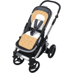 Odenwälder Kinderwagenmat Babycool Ergo White Leaves Grijs -Kleine Wondertjes odenwaelder kinderwagenmat babycool ergo white leaves grijs a347179 3