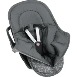 Odenwälder Voetenzak BabyNest Fashion Leaves Grijs Bio Cotton -Kleine Wondertjes odenwaelder voetenzak babynest fashion leaves grijs bio cotton a366746 3