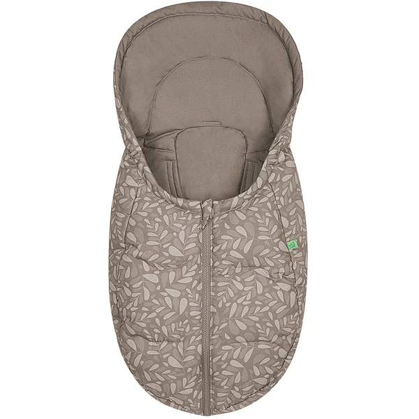 Odenwälder Voetenzak BabyNest Fashion Leaves Zoete Chocolade Biologisch Cotton 1 Odenwälder Voetenzak BabyNest Fashion Leaves Zoete Chocolade Biologisch Cotton