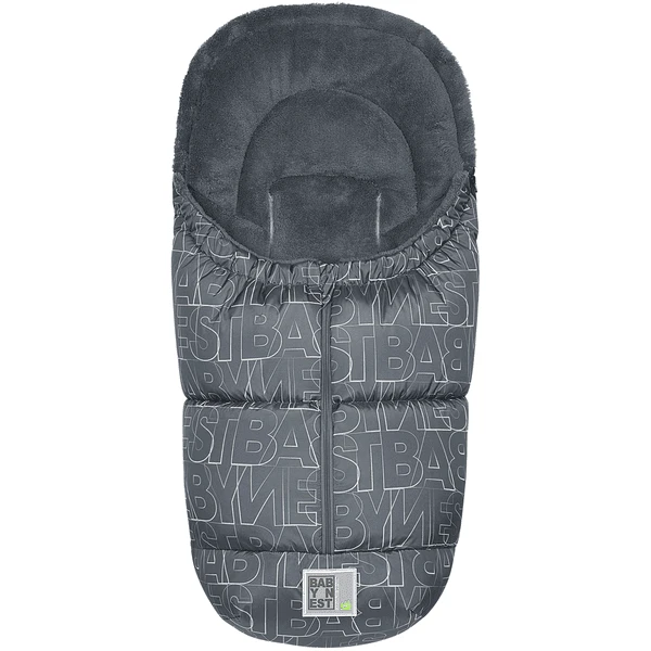 Odenwälder Voetenzak Levi Fashion Letters BabyNest Silver - Grijs 1 Odenwälder Voetenzak Levi Fashion Letters BabyNest Silver - Grijs