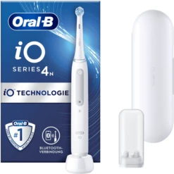 Oral B Oral-B Elektrische Tandenborstel, IO Series 4 Met Reisetui Heel White -Kleine Wondertjes oral b elektrische tandenborstel io series 4 met reisetui heel white a414770 2