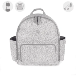 Pasito A Pasito Rugzak Grijs / Bloem -Kleine Wondertjes pasito a pasito rugzak grijs bloem a396833 1