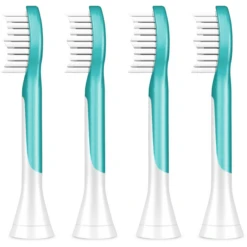Philip Avent HX6044/33 Sonicare For Kids Standaard-Tandenborstel Opzetstukken, 4er Pack, Vanaf 7 Jaar -Kleine Wondertjes philip avent hx6044 33 sonicare for kids standaard tandenborstel opzetstukken 4er pack vanaf 7 jaar a209699 1