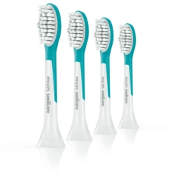 Philip Avent HX6044/33 Sonicare For Kids Standaard-Tandenborstel Opzetstukken, 4er Pack, Vanaf 7 Jaar -Kleine Wondertjes philip avent hx6044 33 sonicare for kids standaard tandenborstel opzetstukken 4er pack vanaf 7 jaar a209699 2
