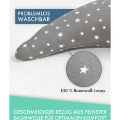 Pic Bear Verpleegmaan 120cm Extra Zachte Sterren Grijs Wit -Kleine Wondertjes pic bear verpleegmaan 120cm extra zachte sterren grijs wit a409627 4