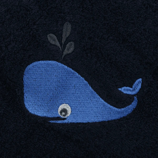 Pippi Badhanddoek Met Capuchon Dark Navy 3 Pippi Badhanddoek Met Capuchon Dark Navy - Afbeelding 3