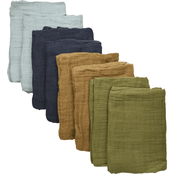 Pippi Mousseline Doeken 8 Pak Khaki 2 Pippi Mousseline Doeken 8 Pak Khaki - Afbeelding 2