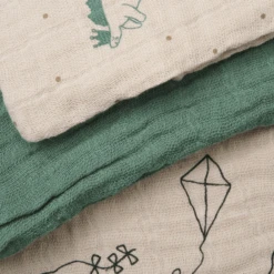 Pippi Mousseline Doeken Pak Van 6 Diepe Lich -Kleine Wondertjes pippi mousseline doeken pak van 6 diepe lich a389408 2