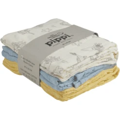 Pippi Mousseline Doeken Set Van 6 Ocean
