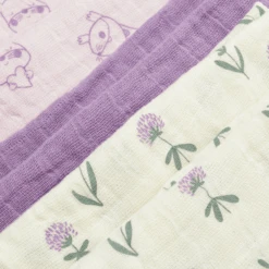 Pippi Mousseline Doeken Set Van 6 Orkide -Kleine Wondertjes pippi mousseline doeken set van 6 orkide a389404 2