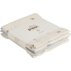 Pippi Mousseline Doekjes 3 Pak Baby Blauw