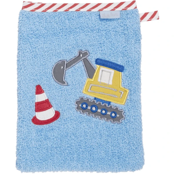 Playshoes Badstof Washandje Bagger Blauw 2 Playshoes Badstof Washandje Bagger Blauw - Afbeelding 2