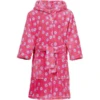 Playshoes Fleece Badjas Bloemen Pink